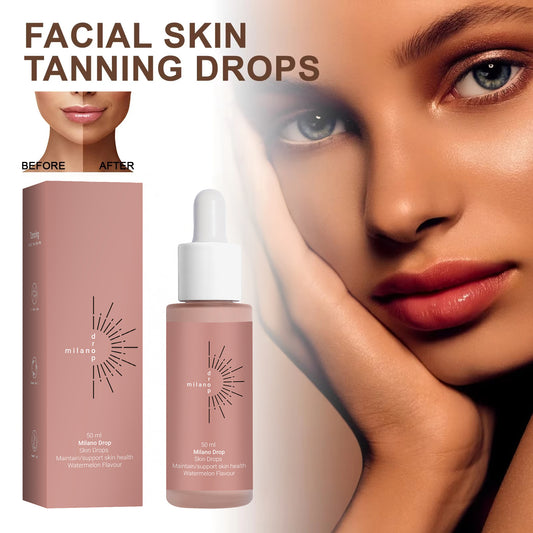 🧴 Nuvia™ Tanning Drops – Face & Body Glow Booster