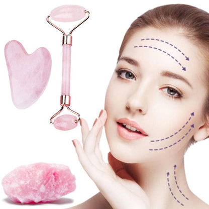 ✨ Nuvia™ Gua Sha + Face Roller Set