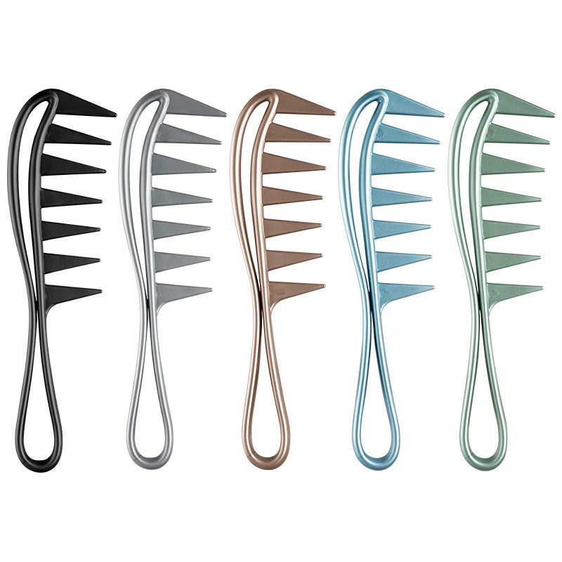 🌀 Nuvia™ Retro Wide-Tooth Comb – Effortless Detangling for All Hair Types