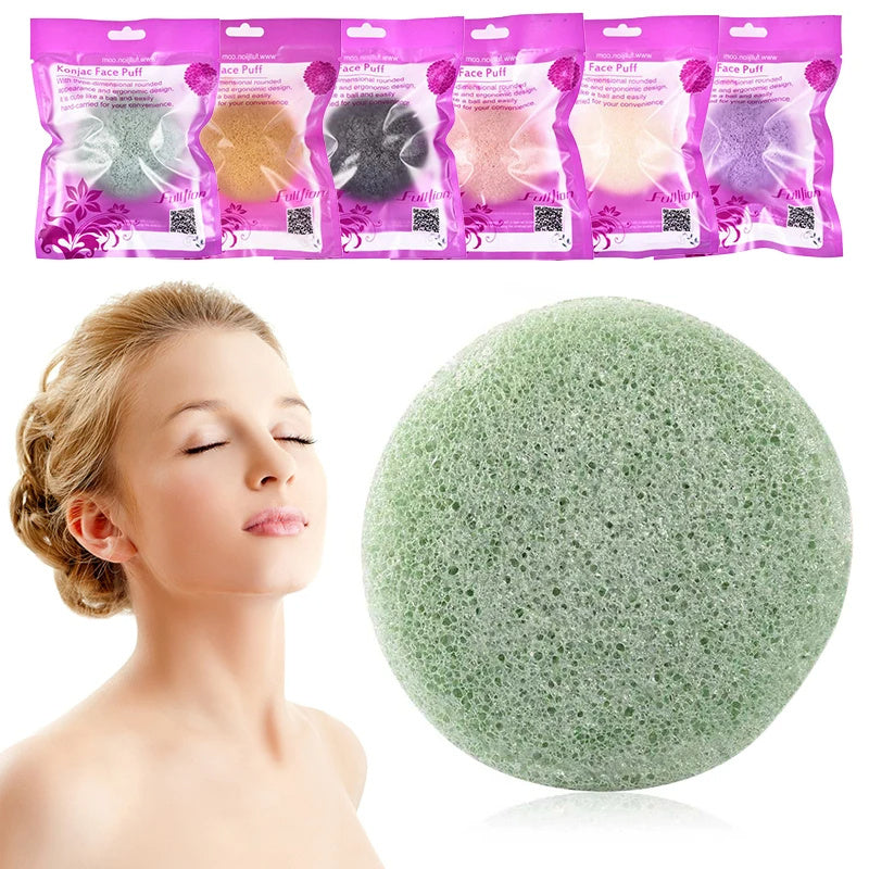 🧼 Nuvia™ Natural Konjac Face Cleansing Sponge