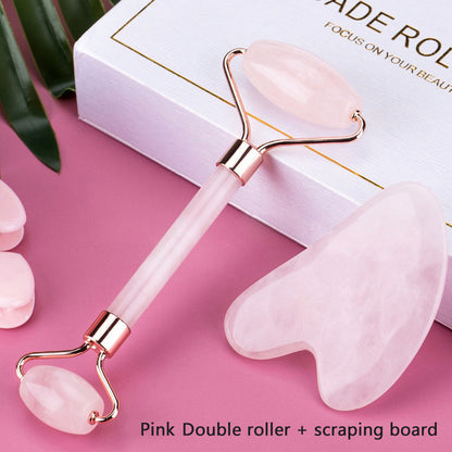 ✨ Nuvia™ Gua Sha + Face Roller Set