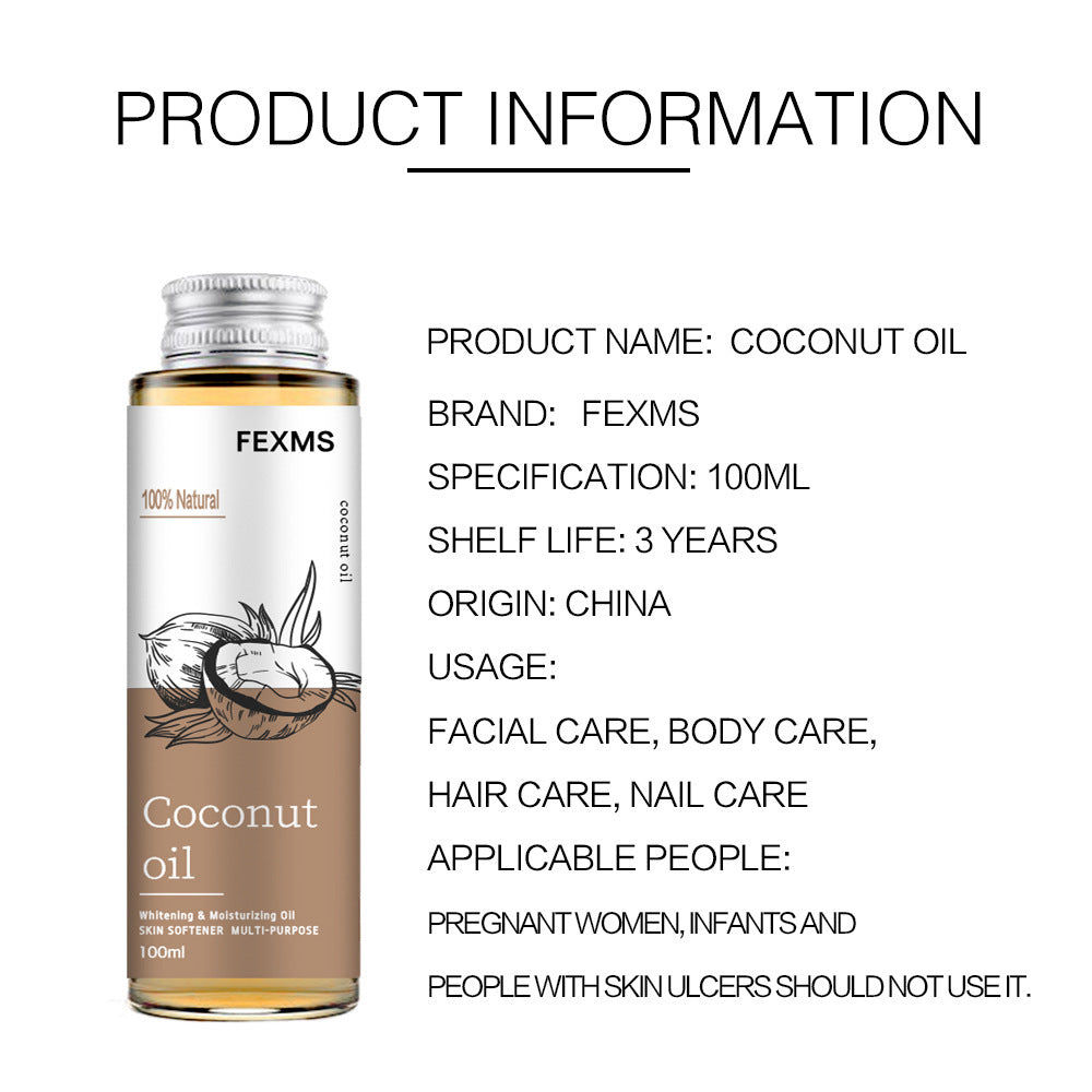 🥥 Nuvia™ 100% Pure Coconut Skin & Hair Oil – Glow Naturally
