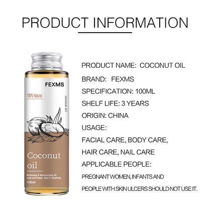 🥥 Nuvia™ 100% Pure Coconut Skin & Hair Oil – Glow Naturally
