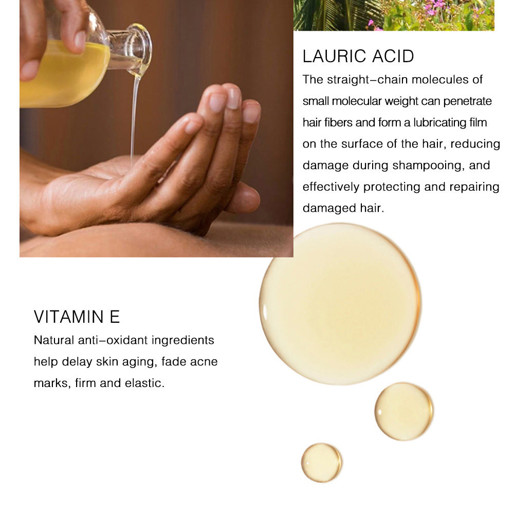 🥥 Nuvia™ 100% Pure Coconut Skin & Hair Oil – Glow Naturally